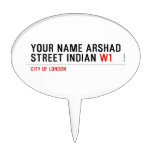 Your Name Arshad  Street Indian  Cake Picks