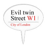 Evil twin Street  Cake Picks