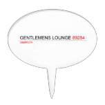 Gentlemens Lounge  Cake Picks