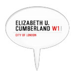 ELIZABETH U. CUMBERLAND  Cake Picks