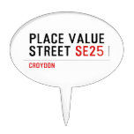 Place value Street  Cake Picks
