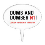 DUMB AND DUMBER  Cake Picks