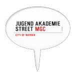 jugend akademie Street  Cake Picks