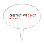  Chestnut Ave  Cake Picks