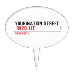 YOURINATION STREET    Cake Picks
