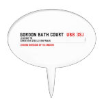 Gordon Bath Court   Cake Picks