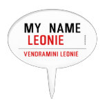 my  Name   Cake Picks