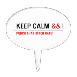 Keep calm  Cake Picks