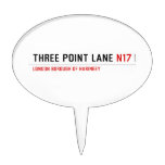 THREE POINT LANE  Cake Picks