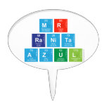 Mr
 RANITA 
 Azul  Cake Picks