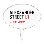 alexzander Street  Cake Picks