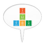 I
 Lv
 You  Cake Picks