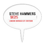 steve hammers   Cake Picks