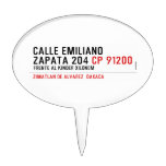 CALLE EMILIANO  ZAPATA 204  Cake Picks