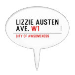 Lizzie Austen Ave.  Cake Picks