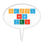 Happy
 New
 Year  Cake Picks