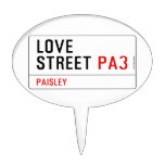 LOVE Street  Cake Picks