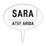 sara  Cake Picks