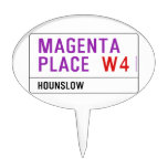 Magenta Place   Cake Picks