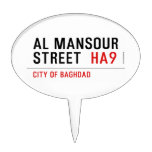 Al Mansour  Street   Cake Picks