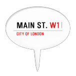 Main St.  Cake Picks