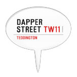 DAPPER Street  Cake Picks