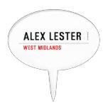 Alex Lester  Cake Picks
