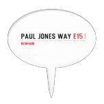 Paul Jones Way  Cake Picks