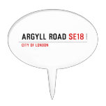 Argyll Road  Cake Picks
