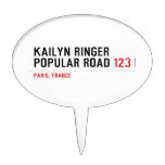 Kailyn ringer Popular road  Cake Picks