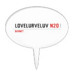 Lovelurveluv  Cake Picks