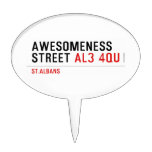 awesomeness street  Cake Picks