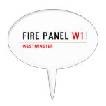 FIRE PANEL  Cake Picks