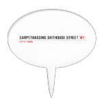 Carpetbagging Shithouse street  Cake Picks