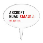 ASCROFT ROAD  Cake Picks