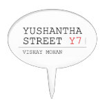 Yushantha  Street  Cake Picks