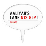 Aaliyah's  Lane  Cake Picks