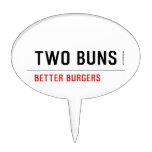  TWO BUNS  Cake Picks