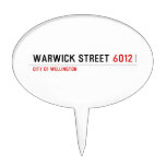 Warwick Street  Cake Picks