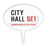 CITY HALL  Cake Picks