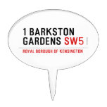 1 barkston gardens  Cake Picks