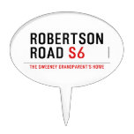 Robertson Road  Cake Picks