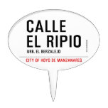 CALLE EL RIPIO  Cake Picks