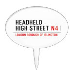 Headheld High Street  Cake Picks