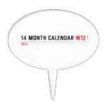 14 month calendar  Cake Picks
