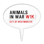 animals in war  Cake Picks
