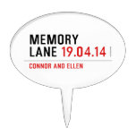 MEMORY LANE  Cake Picks