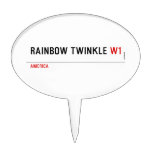 rainbow twinkle  Cake Picks