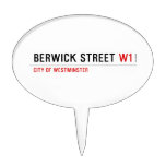 BERWICK STREET  Cake Picks