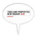 Toseland Properties New Square  Cake Picks